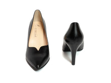 画像をギャラリービューアに読み込む, 【essencia】ハートカット細身パンプス 7.5cmヒール 〈ワイズC〉(605-71756)
