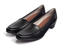 画像をギャラリービューアに読み込む, 【essencia】細身ローヒールパンプス 3㎝ヒール〈ワイズC〉(608-CHOCO)