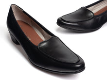 画像をギャラリービューアに読み込む, 【essencia】細身ローヒールパンプス 3㎝ヒール〈ワイズC〉(608-CHOCO)