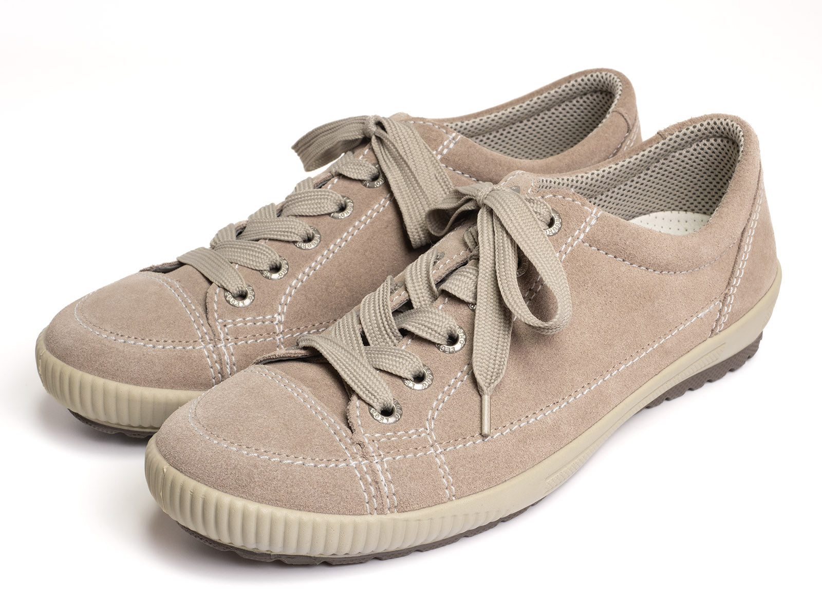 LOEWE★アップリケシェルレザー&スエードスニーカー ホワイト Ballet Runner 2.0 シェル スエード レザー スニーカー